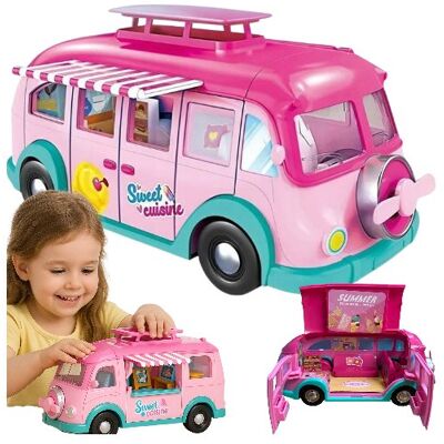 Norimpex Kamper Domek Dla Lalek 2w1 Xxl Samochód Food Truck Dla Lalek 15 Elementów Norimpex Kamper Domek Dla Lalek 2w1 Xxl Samochód Food Truck Dla Lalek 15 Elementów