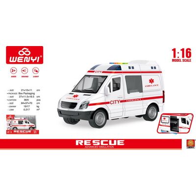 Lean Toys Karetka z Efektami Dźwiękowymi i Świetlnymi Lean Toys Karetka z Efektami Dźwiękowymi i Świetlnymi