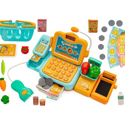 PakaNiemowlaka Kasa Dla Dzieci Kasa Fiskalna Sklepowa Happy 1 Supermaket Sklep Zabawka Kasa Zabawkowa Kasy Sklepowe Dla Dziecka PakaNiemowlaka Kasa Dla Dzieci Kasa Fiskalna Sklepowa Happy 1 Supermaket Sklep Zabawka Kasa Zabawkowa Kasy Sklepowe Dla Dziecka