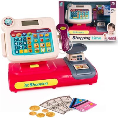 Kasa fiskalna sklepowa dla dzieci Lena z akcesoriami skaner waga terminal Kasa fiskalna sklepowa dla dzieci Lena z akcesoriami skaner waga terminal