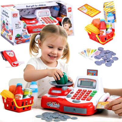 IBaby KASA FISKALNA SKLEPOWA Z WAGĄ KOSZYKIEM I AKCESORIAMI ZABAWKA DLA DZIECI IBaby KASA FISKALNA SKLEPOWA Z WAGĄ KOSZYKIEM I AKCESORIAMI ZABAWKA DLA DZIECI