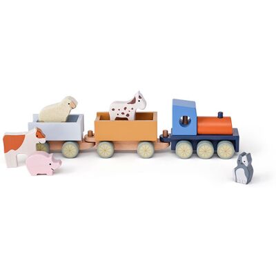 Kid's Concept - Drewniany pociąg - farma - AIDEN Kid's Concept - Drewniany pociąg - farma - AIDEN
