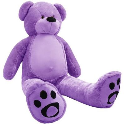 Bezmarkowe Klasyczny Pluszowy Miś - Fioletowy 180 cm Bezmarkowe Klasyczny Pluszowy Miś - Fioletowy 180 cm