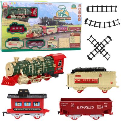 Lean Toys KLASYCZNY POCIĄG ELEKTRYCZNY Z EFEKTAMI ŚWIETLNYMI Lean Toys KLASYCZNY POCIĄG ELEKTRYCZNY Z EFEKTAMI ŚWIETLNYMI