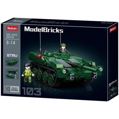 Klocki 692el Model Bricks Czołg Strv103 Sluban Klocki 692el Model Bricks Czołg Strv103 Sluban