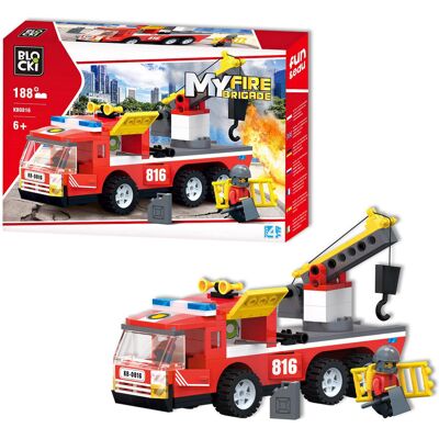 BLOCKI - MyFireBrigade - Samochód strażacki - Hak holowniczy - Pojazd zabawkowy BLOCKI - MyFireBrigade - Samochód strażacki - Hak holowniczy - Pojazd zabawkowy