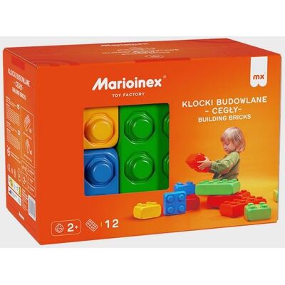 Marioinex Klocki Budowlane Cegły 12 el. Marioinex Klocki Budowlane Cegły 12 el.