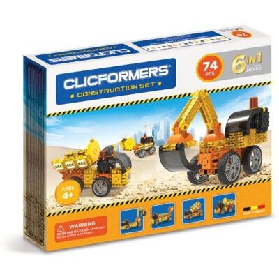 Clicformers 802001 - Edukacyjne i konstrukcyjne klocki - Zestaw 6w1 Clicformers 802001 - Edukacyjne i konstrukcyjne klocki - Zestaw 6w1