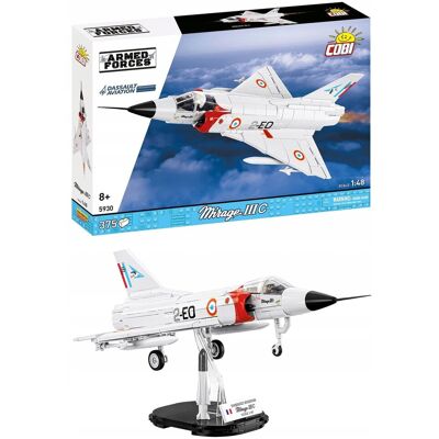 KLOCKI COBI 5930 Myśliwiec Francuski Mirage III C 375 El. samolot KLOCKI COBI 5930 Myśliwiec Francuski Mirage III C 375 El. samolot