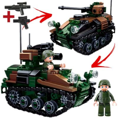 Inny producent Klocki Czołg WIESEL Niemiecka TANKIETKA ŁASICA + FIGURKA Armia + BROŃ Inny producent Klocki Czołg WIESEL Niemiecka TANKIETKA ŁASICA + FIGURKA Armia + BROŃ