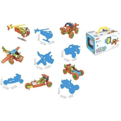 Inny producent Klocki Elastyczne, Konstrukcyjne 136 El. Samochód, Auto, Quad, Helikopter, Samolot Do Rozkręcania I Skręcania 5w1 Inny producent Klocki Elastyczne, Konstrukcyjne 136 El. Samochód, Auto, Quad, Helikopter, Samolot Do Rozkręcania I Skręcania 5w1