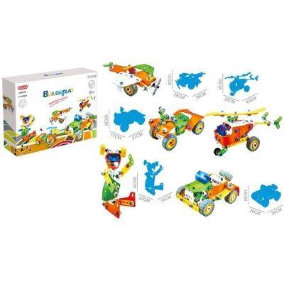 Inny producent Klocki Elastyczne, Konstrukcyjne 164 El. Auto, Quad, Helikopter, Samolot, Robot Do Rozkręcania I Skręcania 5w1 Inny producent Klocki Elastyczne, Konstrukcyjne 164 El. Auto, Quad, Helikopter, Samolot, Robot Do Rozkręcania I Skręcania 5w1