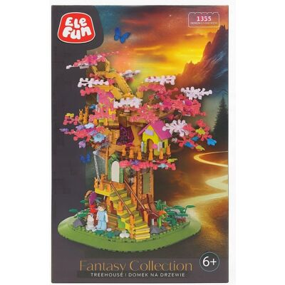 KLOCKI EleFun FANTASY COLLECTION Domek Na Drzewie 1355 elementów Duży KLOCKI EleFun FANTASY COLLECTION Domek Na Drzewie 1355 elementów Duży