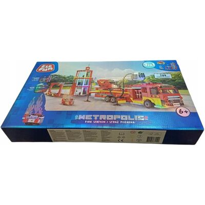 KLOCKI ELEFUN METROPOLIS Klocki STRAŻ POŻARNA 709 el 190 KLOCKI ELEFUN METROPOLIS Klocki STRAŻ POŻARNA 709 el 190