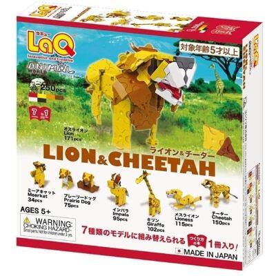 Klocki japońskie LaQ Animal World Lion and Cheetah Klocki japońskie LaQ Animal World Lion and Cheetah