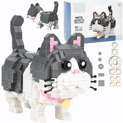 Doris KLOCKI KONSTRUKCYJNE 3D budowlane klasyczne mini cegiełki model kot figurka kotek do zbudowania 673 el Doris KLOCKI KONSTRUKCYJNE 3D budowlane klasyczne mini cegiełki model kot figurka kotek do zbudowania 673 el