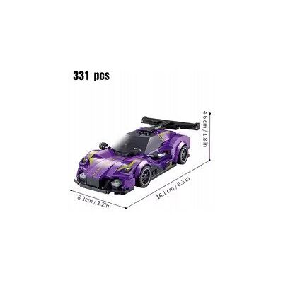 Inny producent KLOCKI KONSTRUKCYJNE 3D, FIOLETOWY SAMOCHÓD SPORTOWY, RACING Inny producent KLOCKI KONSTRUKCYJNE 3D, FIOLETOWY SAMOCHÓD SPORTOWY, RACING