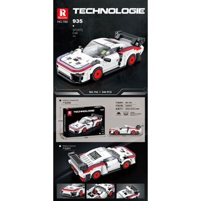 Lean Toys KLOCKI KONSTRUKCYJNE AUTO BIAŁE ZESTAW Lean Toys KLOCKI KONSTRUKCYJNE AUTO BIAŁE ZESTAW