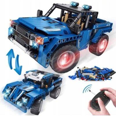 Kathay-Haster Klocki konstrukcyjne auto samochód 2w1 sterowane RC Kathay-Haster Klocki konstrukcyjne auto samochód 2w1 sterowane RC