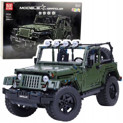 Lean Toys Klocki Konstrukcyjne Auto Terenowe Zielony Khaki 2078 el. Lean Toys Klocki Konstrukcyjne Auto Terenowe Zielony Khaki 2078 el.