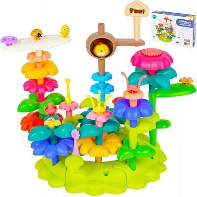 Inny producent Klocki konstrukcyjne budowanie kwiatowego ogrodu 51 elementów Inny producent Klocki konstrukcyjne budowanie kwiatowego ogrodu 51 elementów