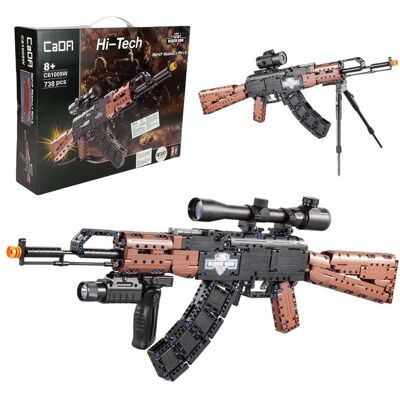 Klocki Konstrukcyjne CaDA broń karabin AK-47 Kalashnikov realistyczny Assault Rifle 738 elementów 8+ Klocki Konstrukcyjne CaDA broń karabin AK-47 Kalashnikov realistyczny Assault Rifle 738 elementów 8+
