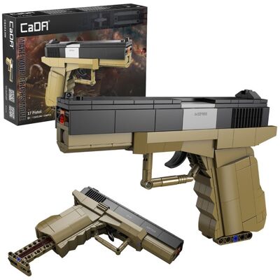 Klocki Konstrukcyjne CaDA broń Pistolet 17 Pistol 5 naboi 338 elementów Klocki Konstrukcyjne CaDA broń Pistolet 17 Pistol 5 naboi 338 elementów