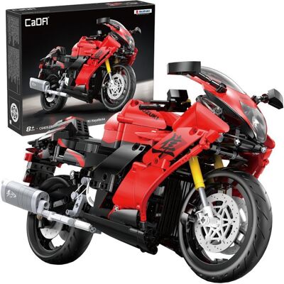 Klocki konstrukcyjne CaDA Motor Suzuki Hayabusa Motocykl Pojazd 1043 elementy Klocki konstrukcyjne CaDA Motor Suzuki Hayabusa Motocykl Pojazd 1043 elementy