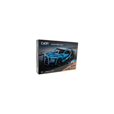 Klocki Konstrukcyjne Cada niebieskie Auto Honour Sports Car Samochód wyścigówka z napędem Pull-back 377 elementów Klocki Konstrukcyjne Cada niebieskie Auto Honour Sports Car Samochód wyścigówka z napędem Pull-back 377 elementów