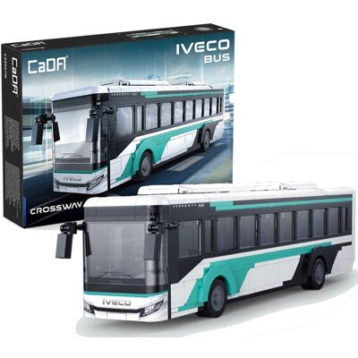 Klocki konstrukcyjne CaDA Samochód Miejski Autobus Iveco Bus Crossway 832 elementy Klocki konstrukcyjne CaDA Samochód Miejski Autobus Iveco Bus Crossway 832 elementy