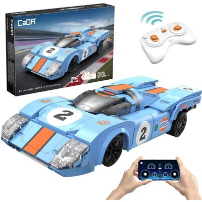 Klocki konstrukcyjne CaDA Samochód zdalnie sterowany Auto Sportowe 21,7 cm 1:20 Azure Storm 266 elementów RC Dual Mode C51076W Klocki konstrukcyjne CaDA Samochód zdalnie sterowany Auto Sportowe 21,7 cm 1:20 Azure Storm 266 elementów RC Dual Mode C51076W