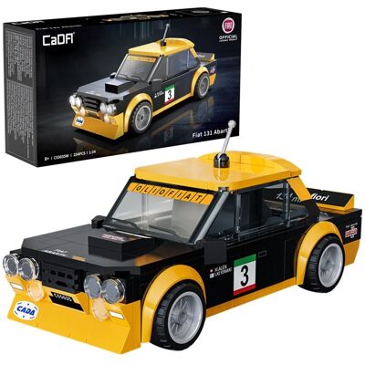 Klocki konstrukcyjne CaDA wyścigówka Samochód wyścigowy Fiat 131 Abarth Auto sportowe 254 elementy Klocki konstrukcyjne CaDA wyścigówka Samochód wyścigowy Fiat 131 Abarth Auto sportowe 254 elementy