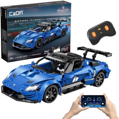 Klocki konstrukcyjne CaDA wyścigówka Samochód wyścigowy zdalnie sterowany Maserati GT2 Auto sportowe 549 elementów RC Klocki konstrukcyjne CaDA wyścigówka Samochód wyścigowy zdalnie sterowany Maserati GT2 Auto sportowe 549 elementów RC