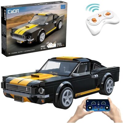 Klocki konstrukcyjne CaDA wyścigówka Samochód wyścigowy zdalnie sterowany Shelby GT 350H Auto sportowe 291 elementów RC Klocki konstrukcyjne CaDA wyścigówka Samochód wyścigowy zdalnie sterowany Shelby GT 350H Auto sportowe 291 elementów RC