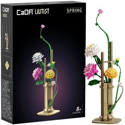 Klocki Konstrukcyjne CaDA zestaw kwiatowy Floral Art Spring Whispers 53 cm C59023W 637 elementów Klocki Konstrukcyjne CaDA zestaw kwiatowy Floral Art Spring Whispers 53 cm C59023W 637 elementów