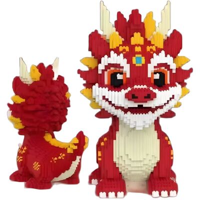 Inny producent Klocki konstrukcyjne czerwony smok z klocków dinozaur dragon dla dziecka chłopca 6011 el. Inny producent Klocki konstrukcyjne czerwony smok z klocków dinozaur dragon dla dziecka chłopca 6011 el.