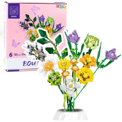Lean Toys Klocki Konstrukcyjne Dekoracyjny Bukiet Kwiaty Kolorowe 925 el. Lean Toys Klocki Konstrukcyjne Dekoracyjny Bukiet Kwiaty Kolorowe 925 el.