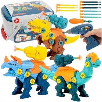 Inny producent Klocki Konstrukcyjne Dinozaury Zestaw Do Skręcania Wkretarka Śrubokret Dino Inny producent Klocki Konstrukcyjne Dinozaury Zestaw Do Skręcania Wkretarka Śrubokret Dino