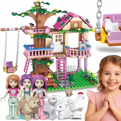Inny producent KLOCKI KONSTRUKCYJNE DOMEK NA DRZEWIE 504 el. 3 FIGURKI 4 ZWIERZĄTKA 8+ Inny producent KLOCKI KONSTRUKCYJNE DOMEK NA DRZEWIE 504 el. 3 FIGURKI 4 ZWIERZĄTKA 8+