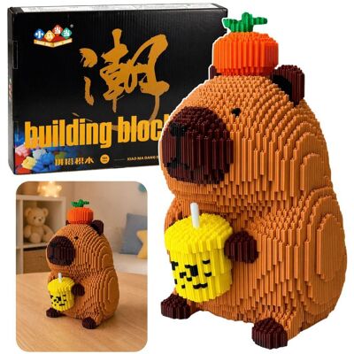 Lean Toys Klocki Konstrukcyjne Kapibara Shake Jabłko 3D Duża Figurka 3900 el. 25cm Lean Toys Klocki Konstrukcyjne Kapibara Shake Jabłko 3D Duża Figurka 3900 el. 25cm