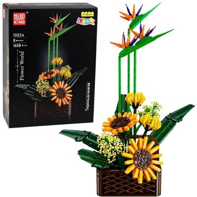 Lean Toys Klocki Konstrukcyjne Kompozycja Strelicja Słoneczniki W Doniczce 1608 El. Lean Toys Klocki Konstrukcyjne Kompozycja Strelicja Słoneczniki W Doniczce 1608 El.