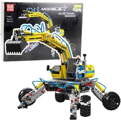 Lean Toys Klocki Konstrukcyjne Koparka Terenowa Ruchoma 1392 el. Lean Toys Klocki Konstrukcyjne Koparka Terenowa Ruchoma 1392 el.
