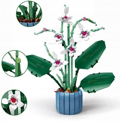 Inny producent Klocki Konstrukcyjne Kwiaty Orchidea Storczyk 728 el. Bukiet w Doniczce Inny producent Klocki Konstrukcyjne Kwiaty Orchidea Storczyk 728 el. Bukiet w Doniczce