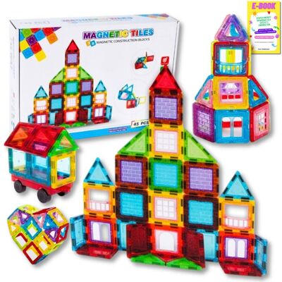 Pltb Klocki Konstrukcyjne Magnetyczne 3D Magnetic Dla Dzieci 45El Panele Konstrukcyjne Prezent Dla Dziecka + Ebook Pltb Klocki Konstrukcyjne Magnetyczne 3D Magnetic Dla Dzieci 45El Panele Konstrukcyjne Prezent Dla Dziecka + Ebook