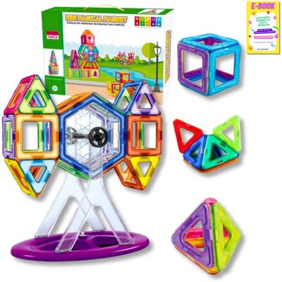 Pltb Klocki Konstrukcyjne Magnetyczne 3D Magnetic Dla Dzieci 76El Panele Konstrukcyjne Prezent Dla Dziecka + Ebook Pltb Klocki Konstrukcyjne Magnetyczne 3D Magnetic Dla Dzieci 76El Panele Konstrukcyjne Prezent Dla Dziecka + Ebook