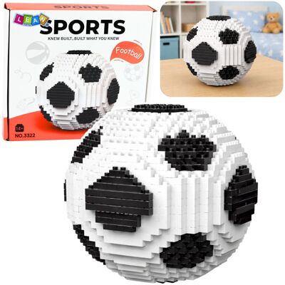 Lean Toys Klocki Konstrukcyjne Piłka Nożna 3D - 864 Elementy Lean Toys Klocki Konstrukcyjne Piłka Nożna 3D - 864 Elementy