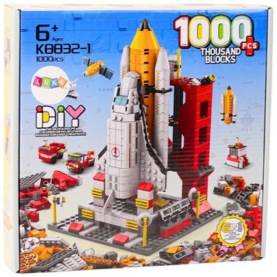 Lean Toys Klocki Konstrukcyjne Rakieta Kosmiczna 6w1 Kosmos Pojazdy 1000 ele. Lean Toys Klocki Konstrukcyjne Rakieta Kosmiczna 6w1 Kosmos Pojazdy 1000 ele.