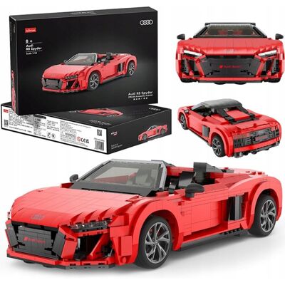 Klocki konstrukcyjne Rastar Audi R8Spyder 1:14 Samochód Prezent dla dziecka Klocki konstrukcyjne Rastar Audi R8Spyder 1:14 Samochód Prezent dla dziecka