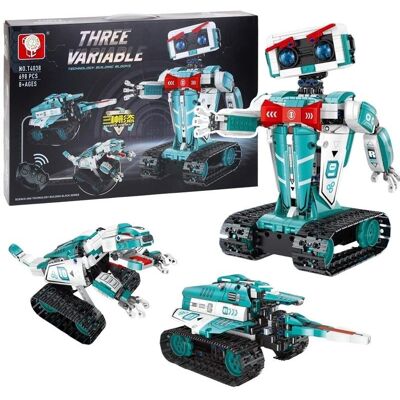 Nobo Kids Klocki Konstrukcyjne Robot Sterowany Model 3w1 Czołg Dinozaur 698el Nobo Kids Klocki Konstrukcyjne Robot Sterowany Model 3w1 Czołg Dinozaur 698el