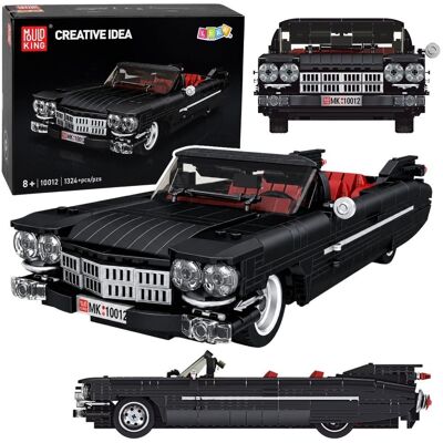 Lean Toys Klocki Konstrukcyjne Samochód Klasyczny Cabrio Cadi-Elrado Czarny 1324 El. Lean Toys Klocki Konstrukcyjne Samochód Klasyczny Cabrio Cadi-Elrado Czarny 1324 El.
